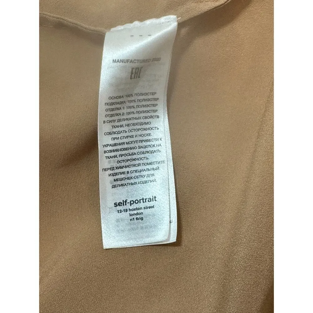 Self Portrait White Guipure Lace Mini Dress Womens 4 US Bridal Wedding - Picture 14 of 16